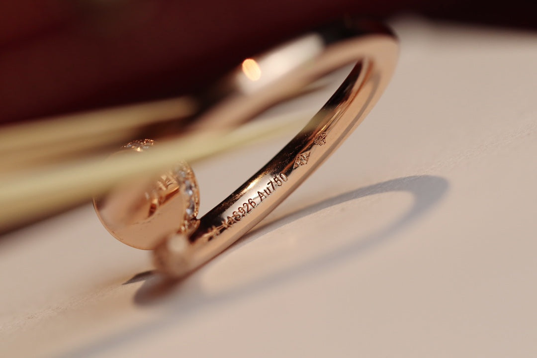 Aura JUSTE RING 2.65MM ROSÉGOLD DIAMANT