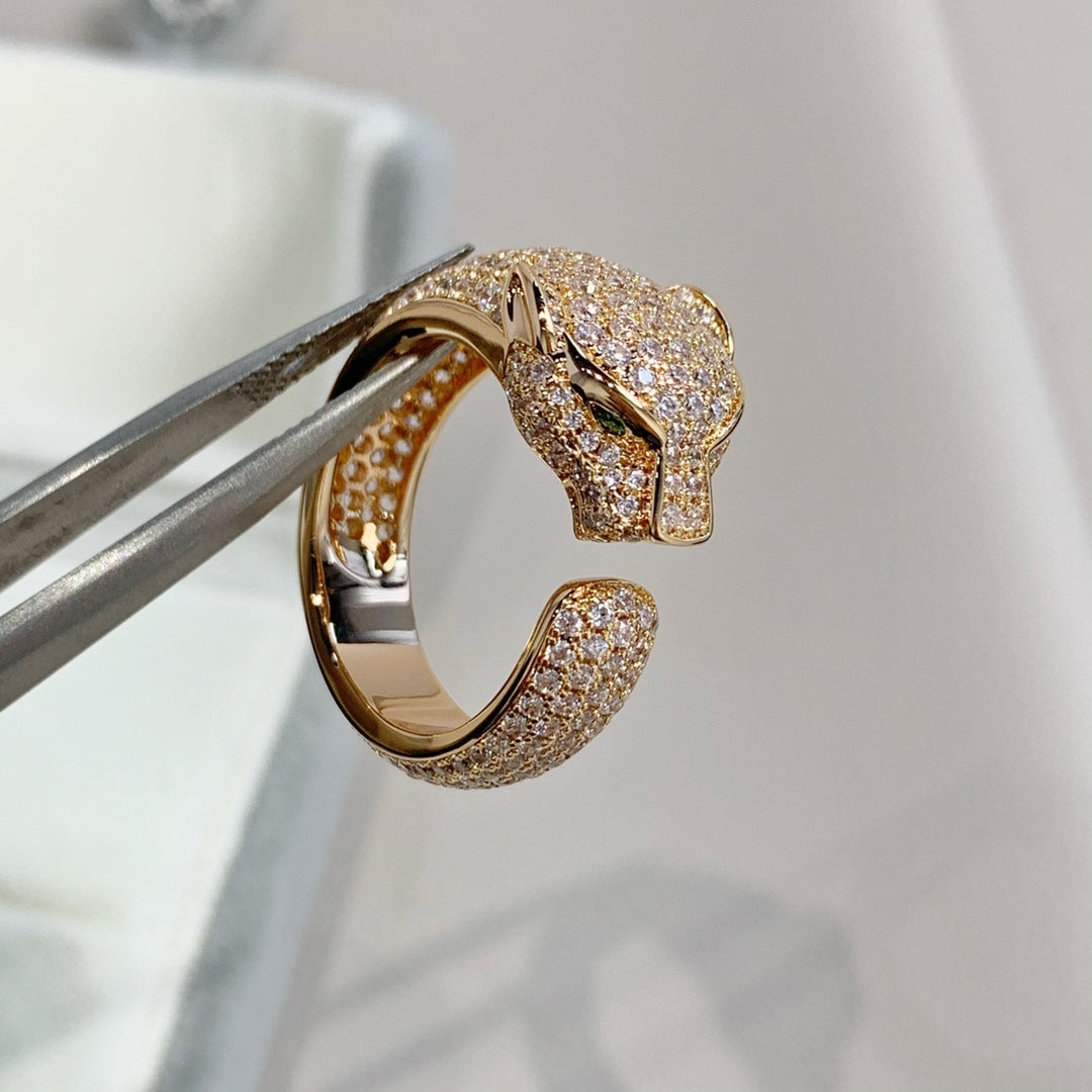 Aura PANTHERE ROSÉGOLD DIAMANTENRING