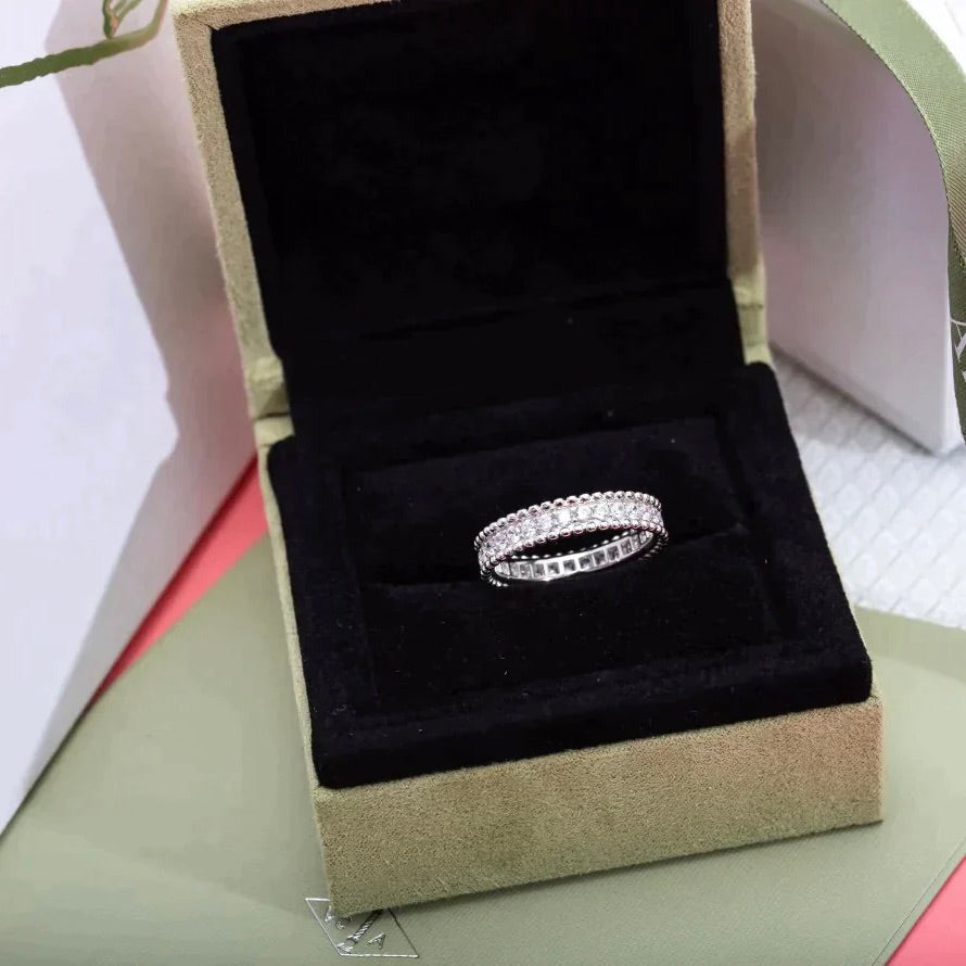 Aura PERLEE DIAMANT SILBERRING
