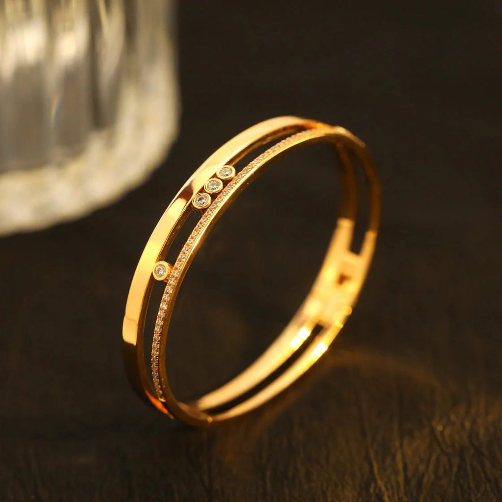 [Aura ]Move Romane Diamond Bangle Bracelet