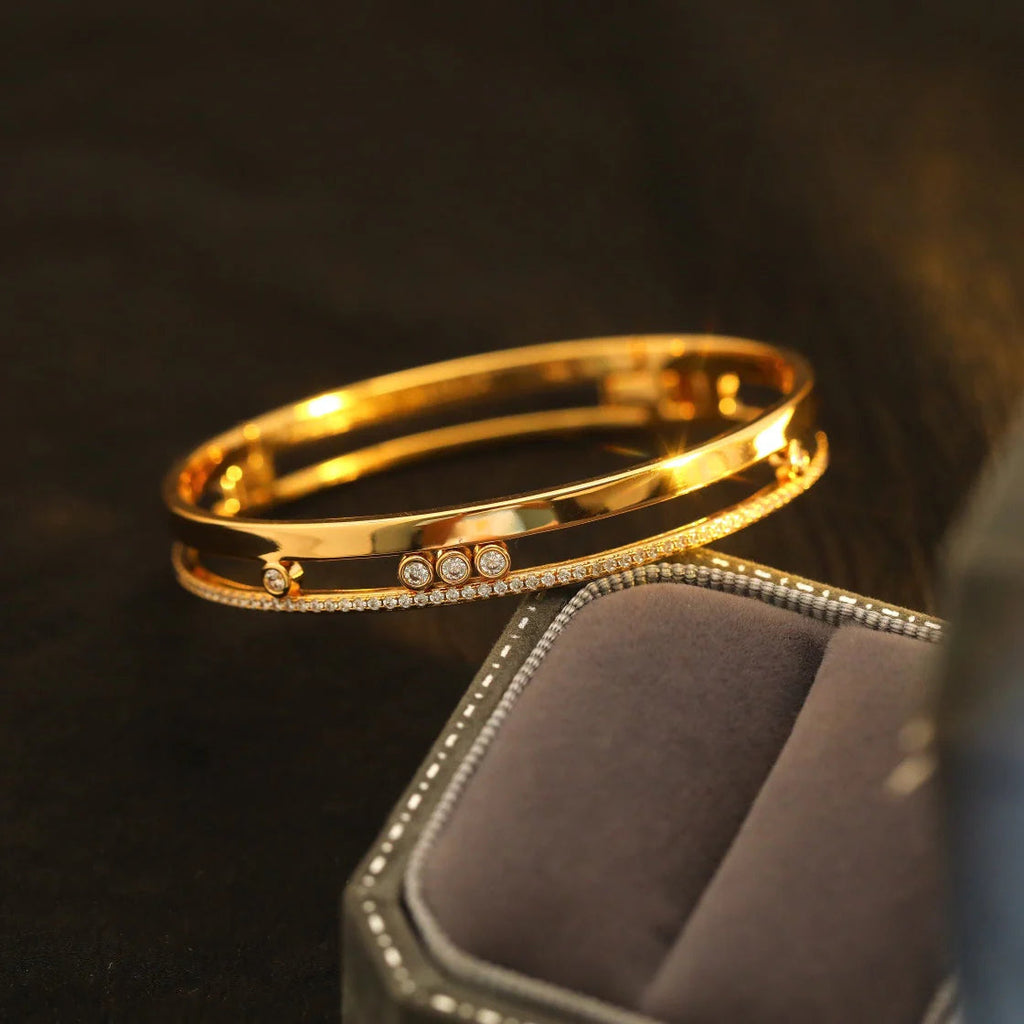 [Aura ]Move Romane Diamond Bangle Bracelet