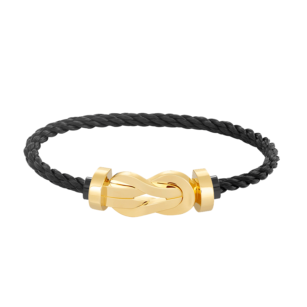 Aura CHANCE LARGE 8 FIGURE BUCKLE NO DIAMOND BRACELET GOLD