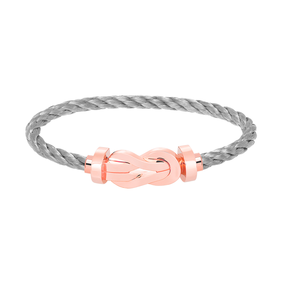 Aura CHANCE LARGE 8 FIGURE BUCKLE NO DIAMOND BRACELET ROSE GOLD