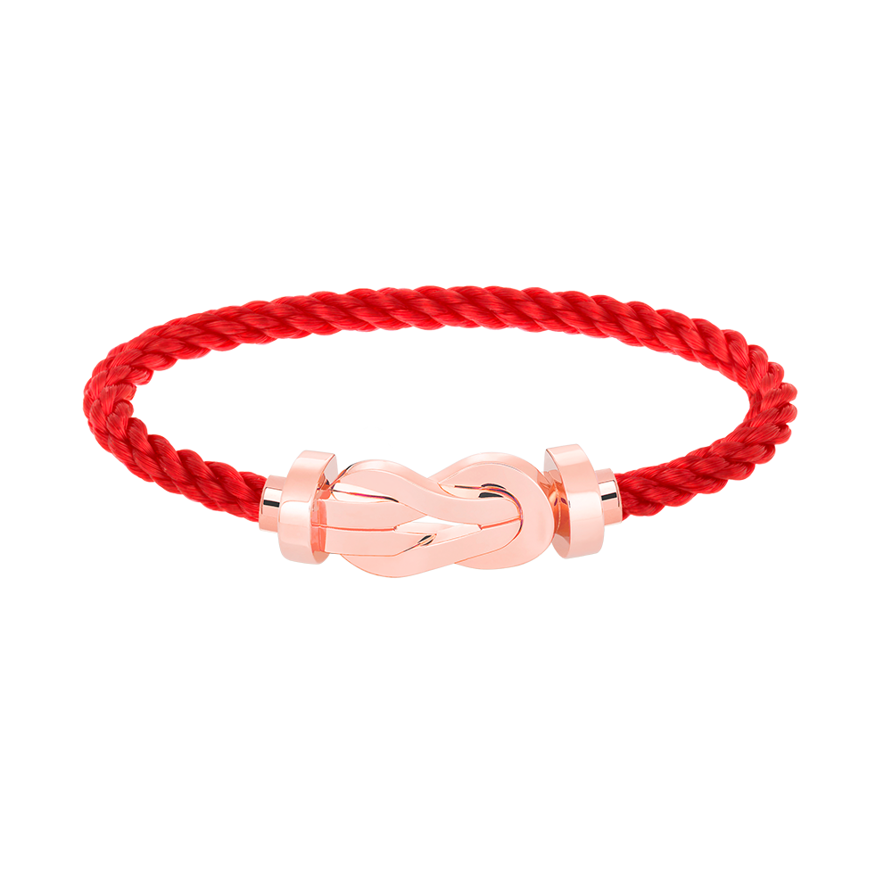 Aura CHANCE LARGE 8 FIGURE BUCKLE NO DIAMOND BRACELET ROSE GOLD
