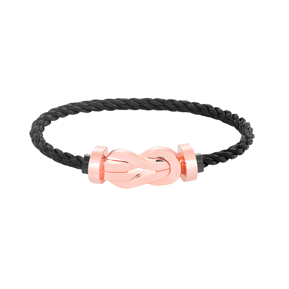 Aura CHANCE LARGE 8 FIGURE BUCKLE NO DIAMOND BRACELET ROSE GOLD