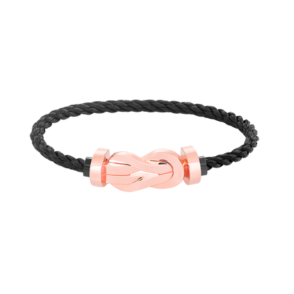 [⭐Aura ]CHANCE LARGE 8 FIGURE BUCKLE NO DIAMOND BRACELET ROSE GOLD