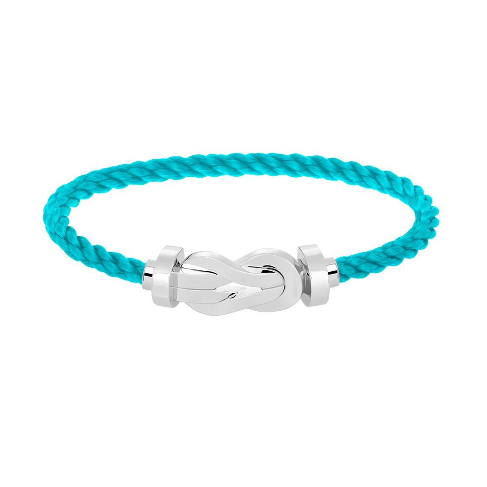 Aura CHANCE LARGE 8 FIGURE BUCKLE NO DIAMOND BRACELET SILVER