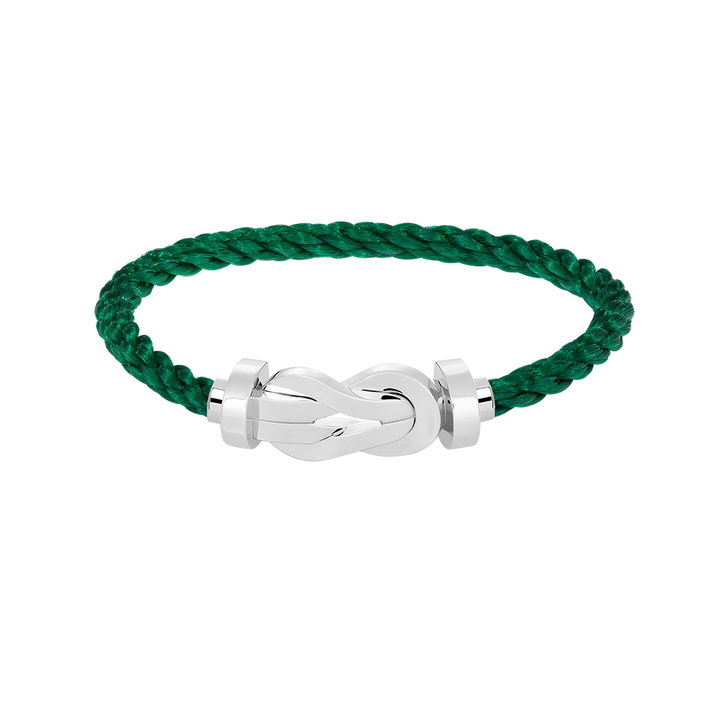 Aura CHANCE LARGE 8 FIGURE BUCKLE NO DIAMOND BRACELET SILVER