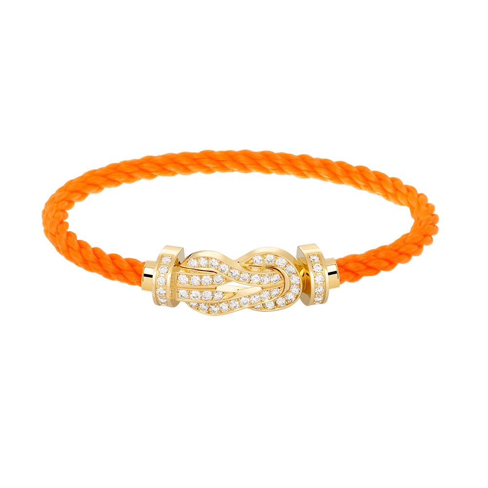 Aura CHANCE LARGE 8 FIGURE BUCKLE FULLDIAMOND BRACELET GOLD