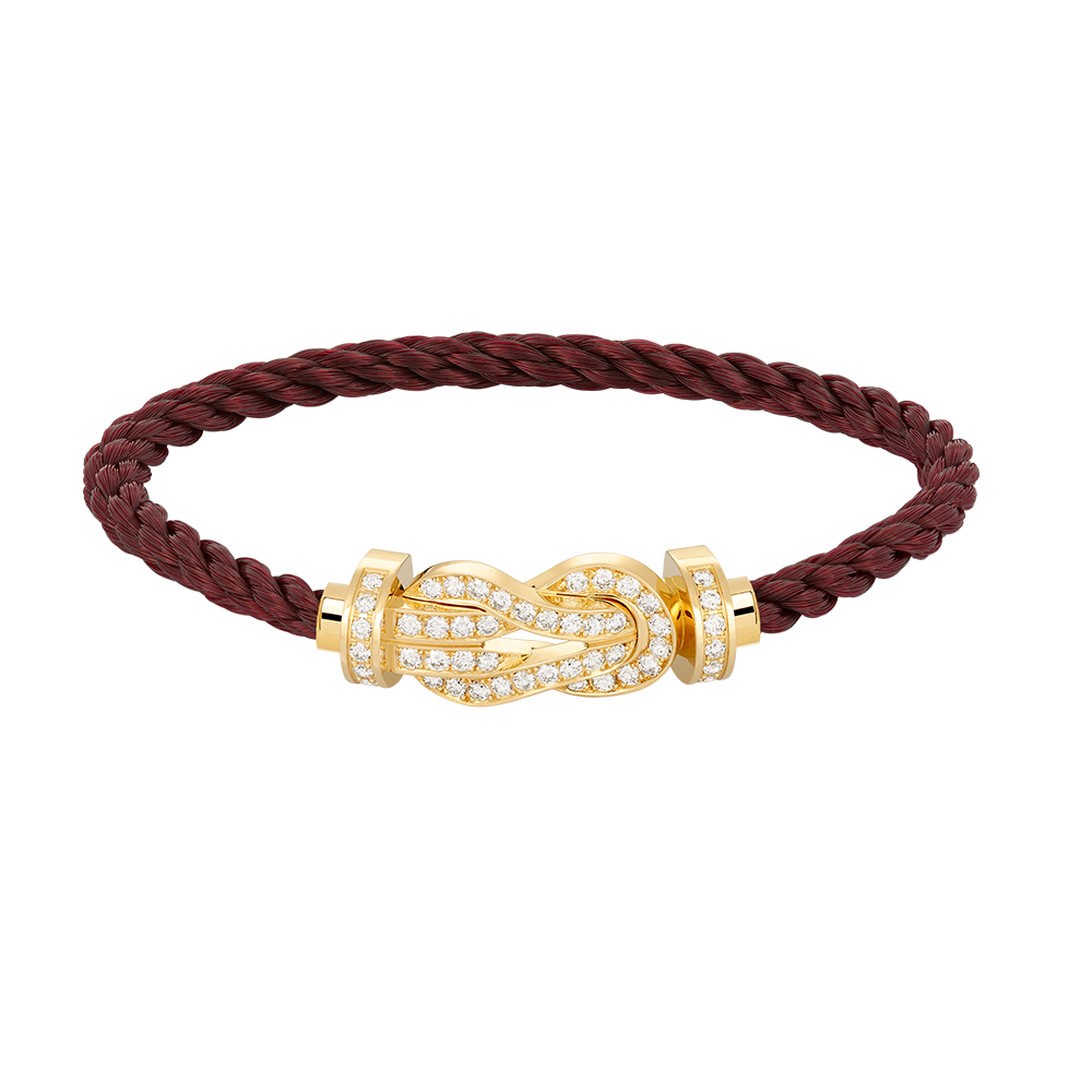 Aura CHANCE LARGE 8 FIGURE BUCKLE FULLDIAMOND BRACELET GOLD