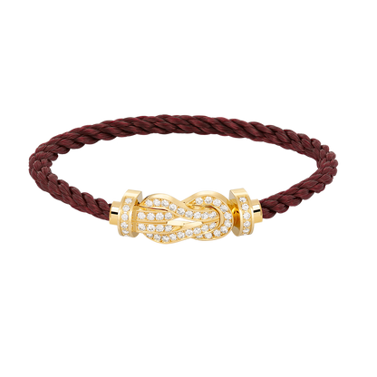 [⭐Aura ]CHANCE LARGE 8 FIGURE BUCKLE FULLDIAMOND BRACELET GOLD