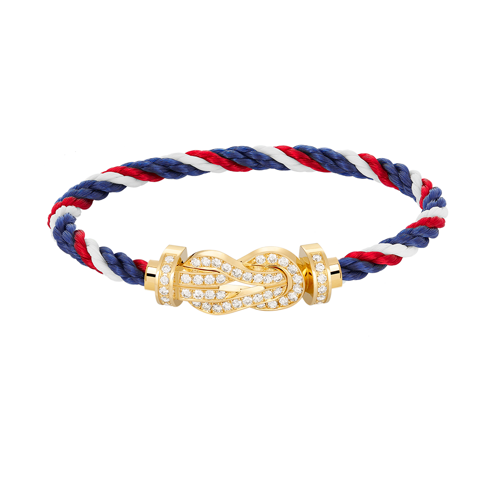 [⭐Aura ]CHANCE LARGE 8 FIGURE BUCKLE FULLDIAMOND BRACELET GOLD