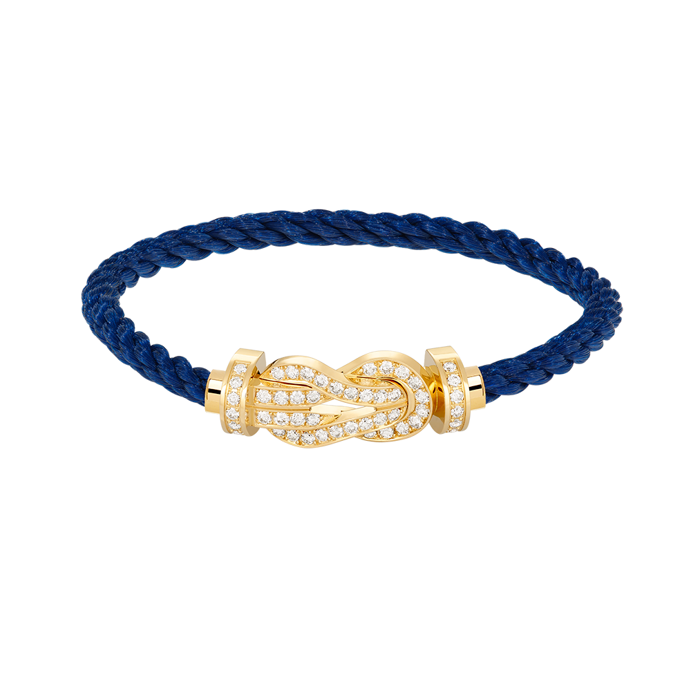 Aura CHANCE LARGE 8 FIGURE BUCKLE FULLDIAMOND BRACELET GOLD