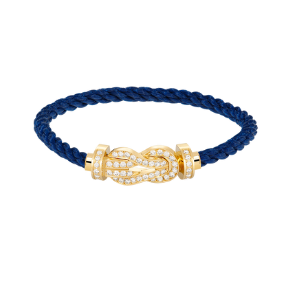 [⭐Aura ]CHANCE LARGE 8 FIGURE BUCKLE FULLDIAMOND BRACELET GOLD