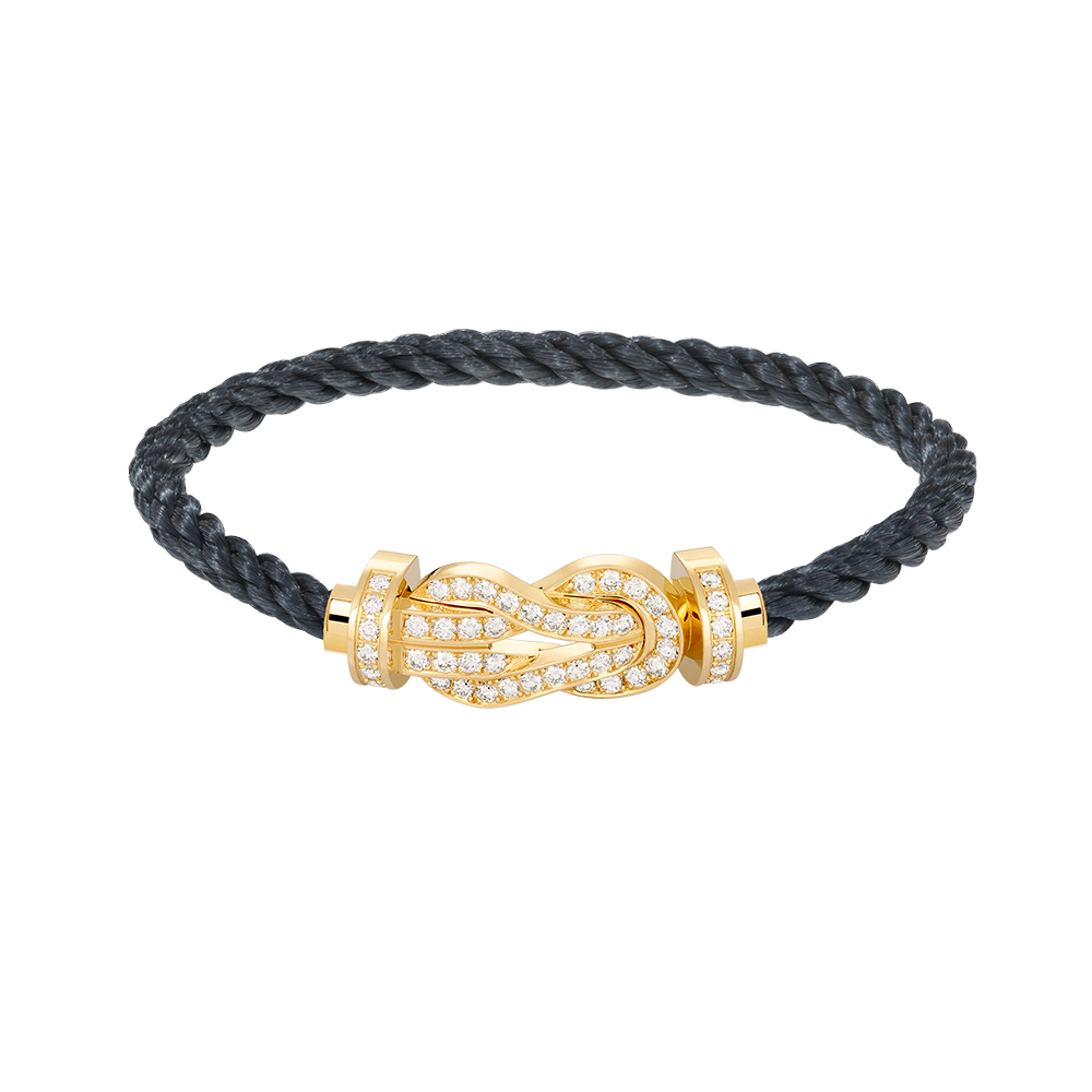 [⭐Aura ]CHANCE LARGE 8 FIGURE BUCKLE FULLDIAMOND BRACELET GOLD