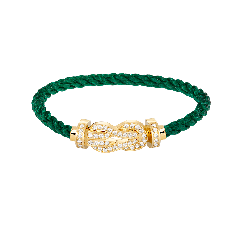 Aura CHANCE LARGE 8 FIGURE BUCKLE FULLDIAMOND BRACELET GOLD