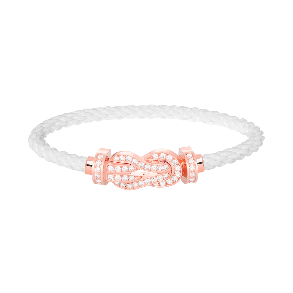 Aura CHANCE GROSSE 8-FIGUR SCHNALLE VOLL DIAMANT ARMREIF ROSÉGOLD