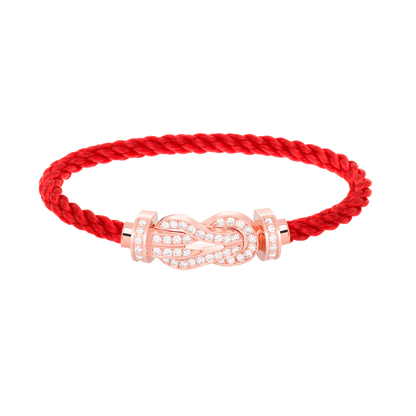 Aura CHANCE GROSSE 8-FIGUR SCHNALLE VOLL DIAMANT ARMREIF ROSÉGOLD