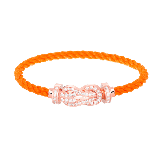 Aura CHANCE GROSSE 8-FIGUR SCHNALLE VOLL DIAMANT ARMREIF ROSÉGOLD