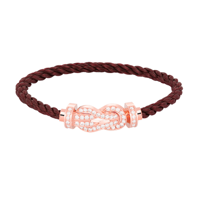 Aura CHANCE GROSSE 8-FIGUR SCHNALLE VOLL DIAMANT ARMREIF ROSÉGOLD
