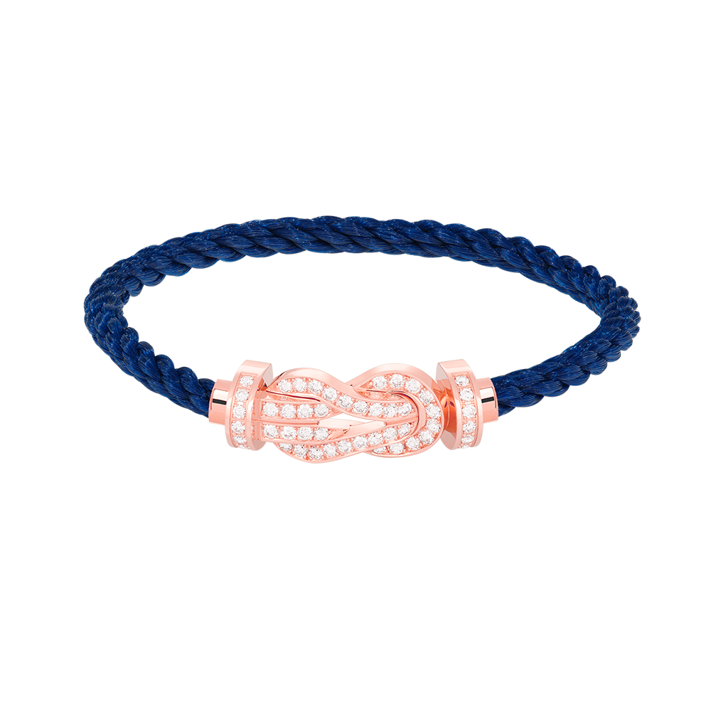 Aura CHANCE GROSSE 8-FIGUR SCHNALLE VOLL DIAMANT ARMREIF ROSÉGOLD