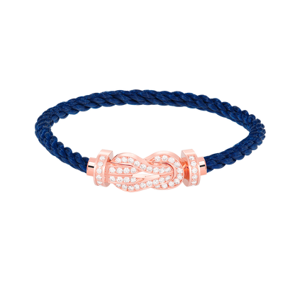 Aura CHANCE GROSSE 8-FIGUR SCHNALLE VOLL DIAMANT ARMREIF ROSÉGOLD