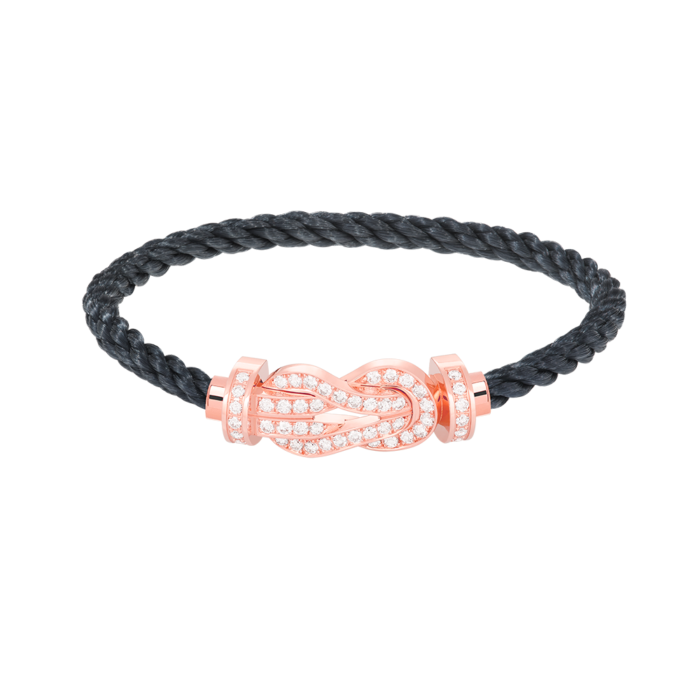 Aura CHANCE GROSSE 8-FIGUR SCHNALLE VOLL DIAMANT ARMREIF ROSÉGOLD