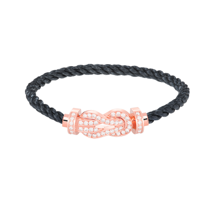 Aura CHANCE GROSSE 8-FIGUR SCHNALLE VOLL DIAMANT ARMREIF ROSÉGOLD