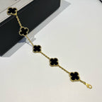 [Aura ]New CLOVER 5 MOTIF ONYXS BRACELET COLLECTION