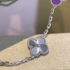 [Aura ]New  CLOVER 5 MOTIF VIOLET BRACELET COLLECTION