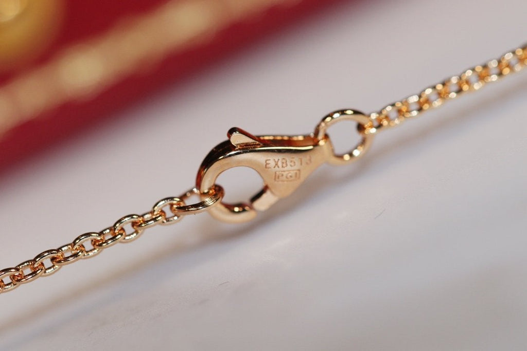 Aura LOVE NECKLACE PINK GOLD AND SILVER