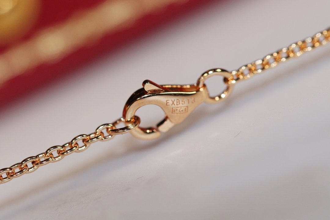 Aura LOVE NECKLACE PINK GOLD AND SILVER