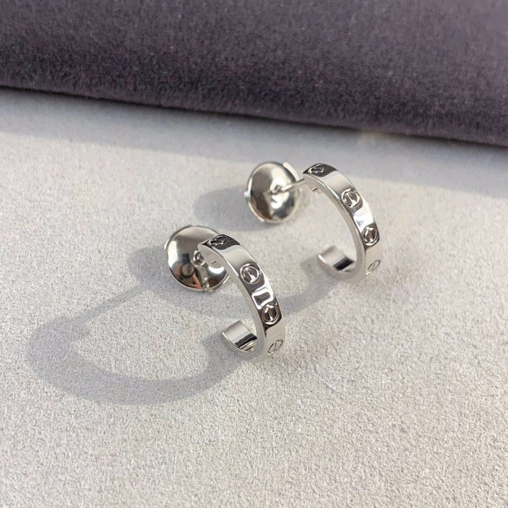 Aura LOVE OHRRINGE 2,65MM SILBER
