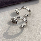 Aura LOVE OHRRINGE 2,65MM SILBER