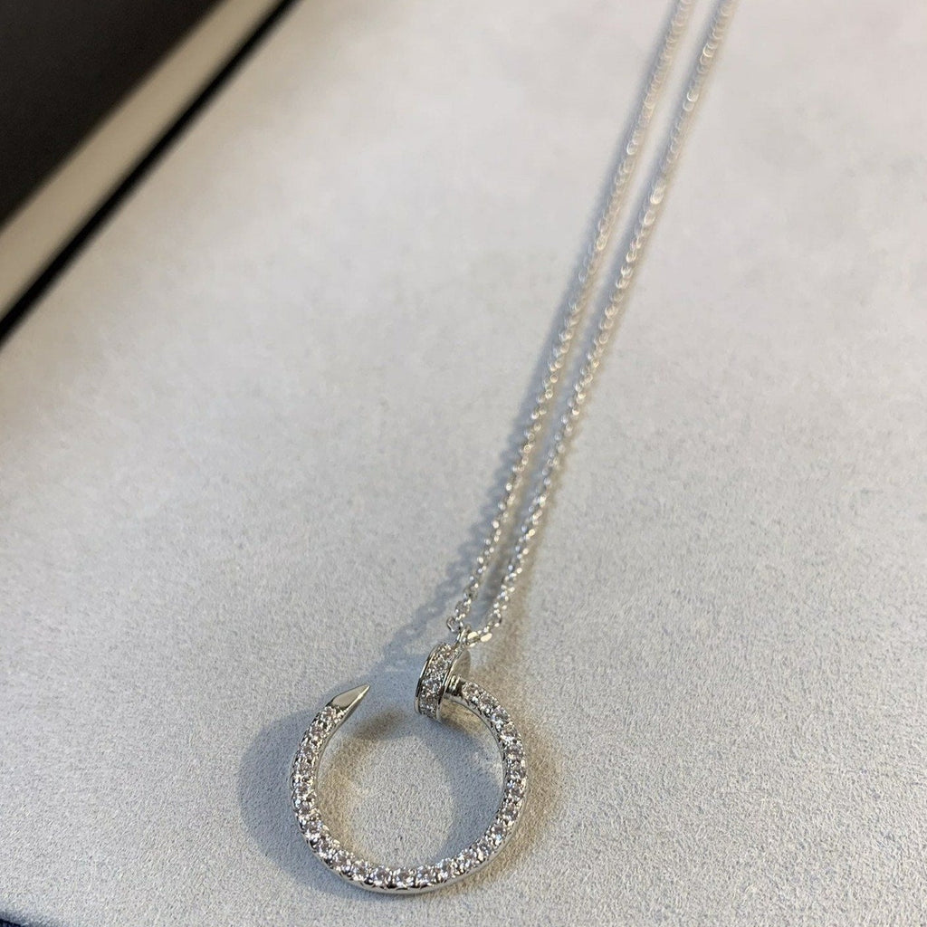 Aura JUSTE HALSKEKTE SILBER DIAMANTEN