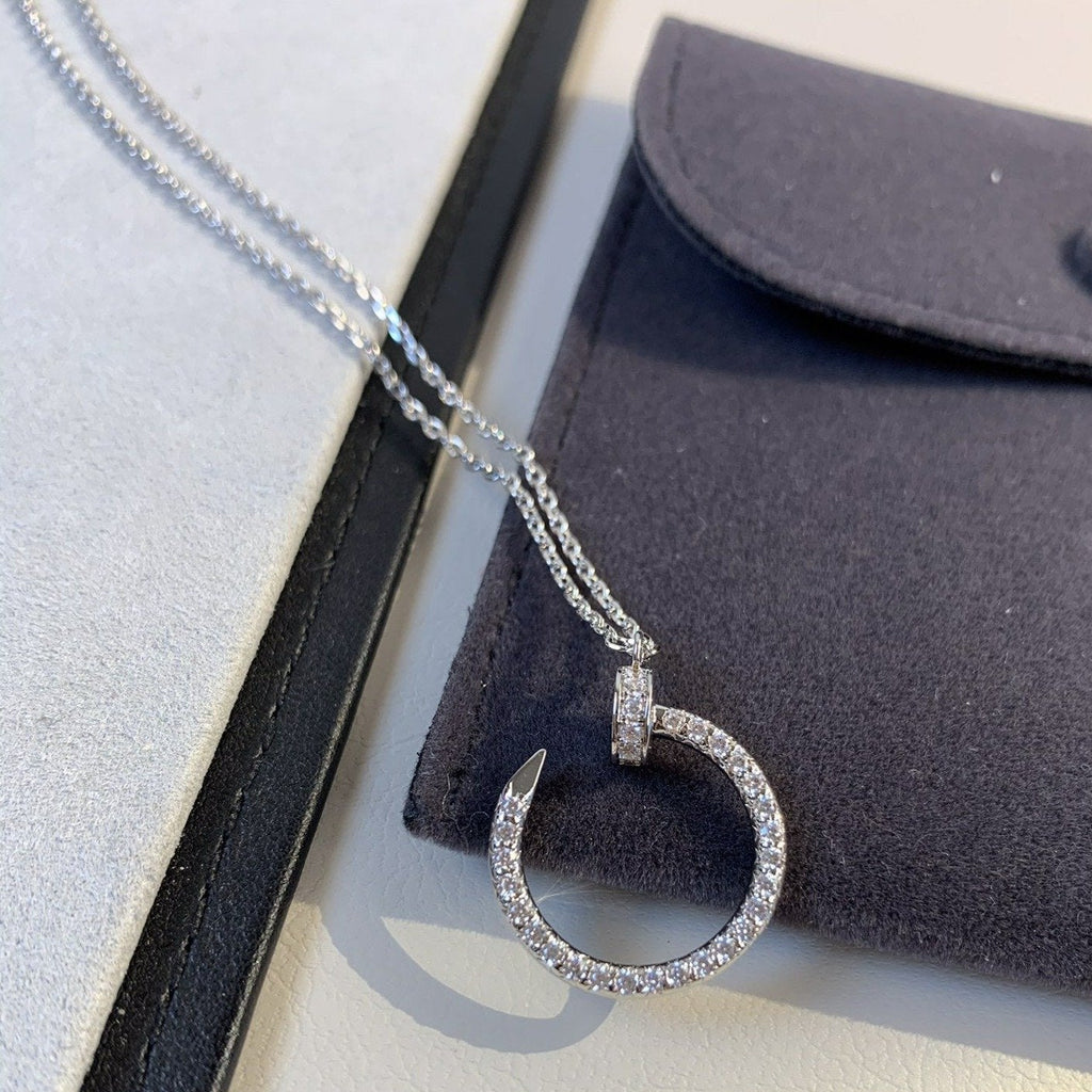 Aura JUSTE HALSKEKTE SILBER DIAMANTEN