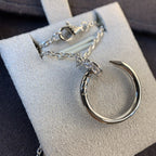 Aura JUSTE HALSKEKTE SILBER DIAMANTEN