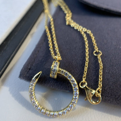 Aura JUSTE NECKLACE GOLD DIAMONDS