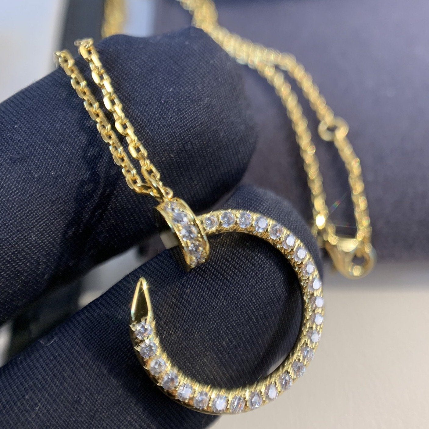 Aura JUSTE NECKLACE GOLD DIAMONDS