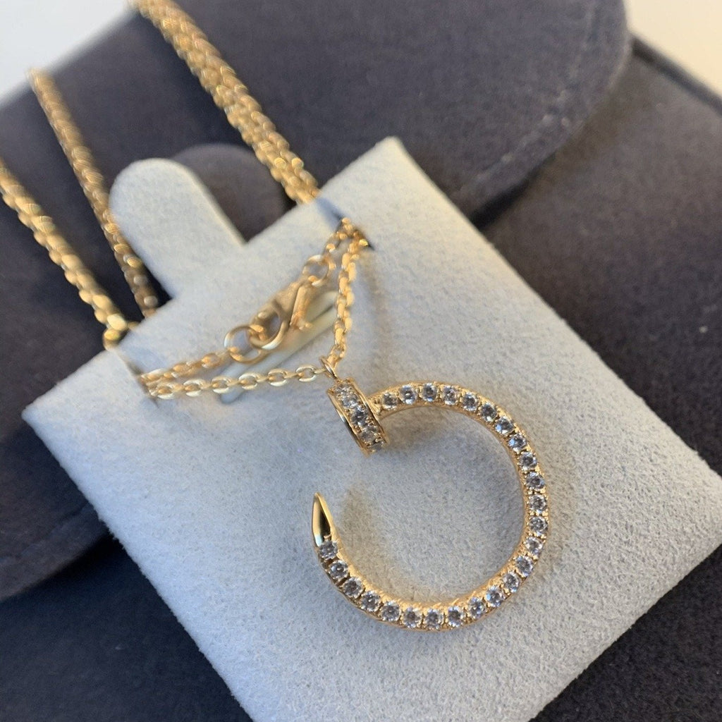 Aura JUSTE HALSKETTE ROSÉGOLD DIAMANTEN