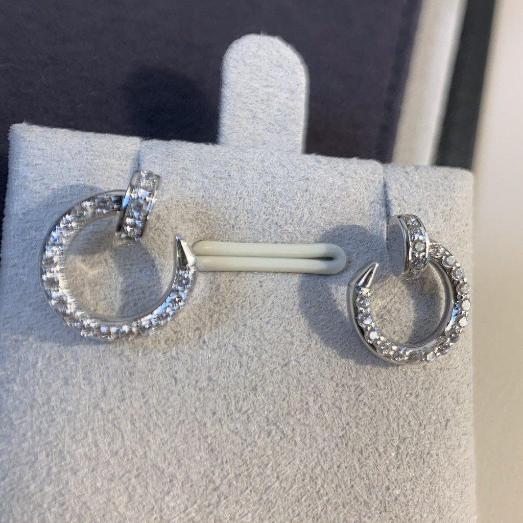 Aura JUSTE EARRINGS SILVER DIAMONDS
