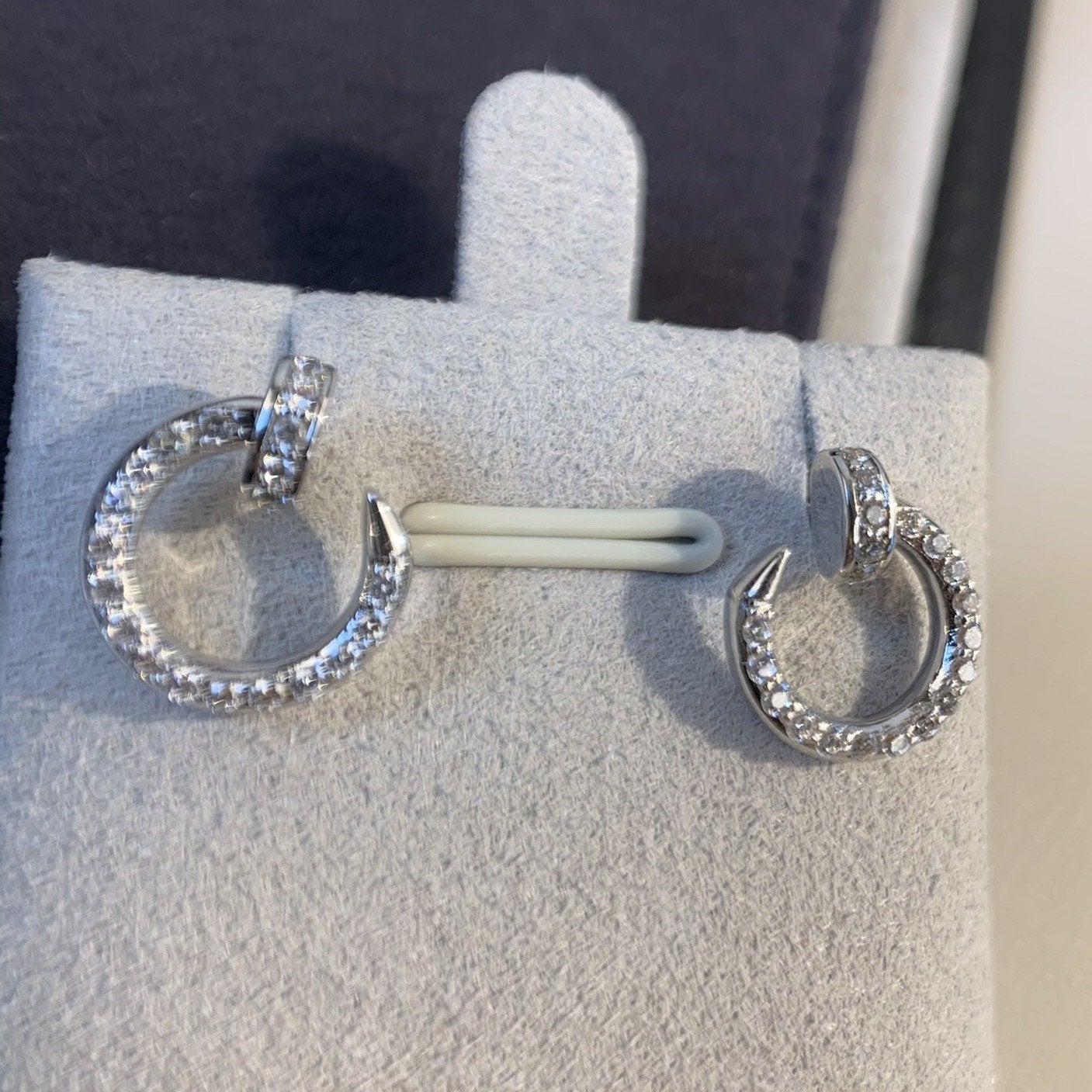Aura JUSTE EARRINGS SILVER DIAMONDS