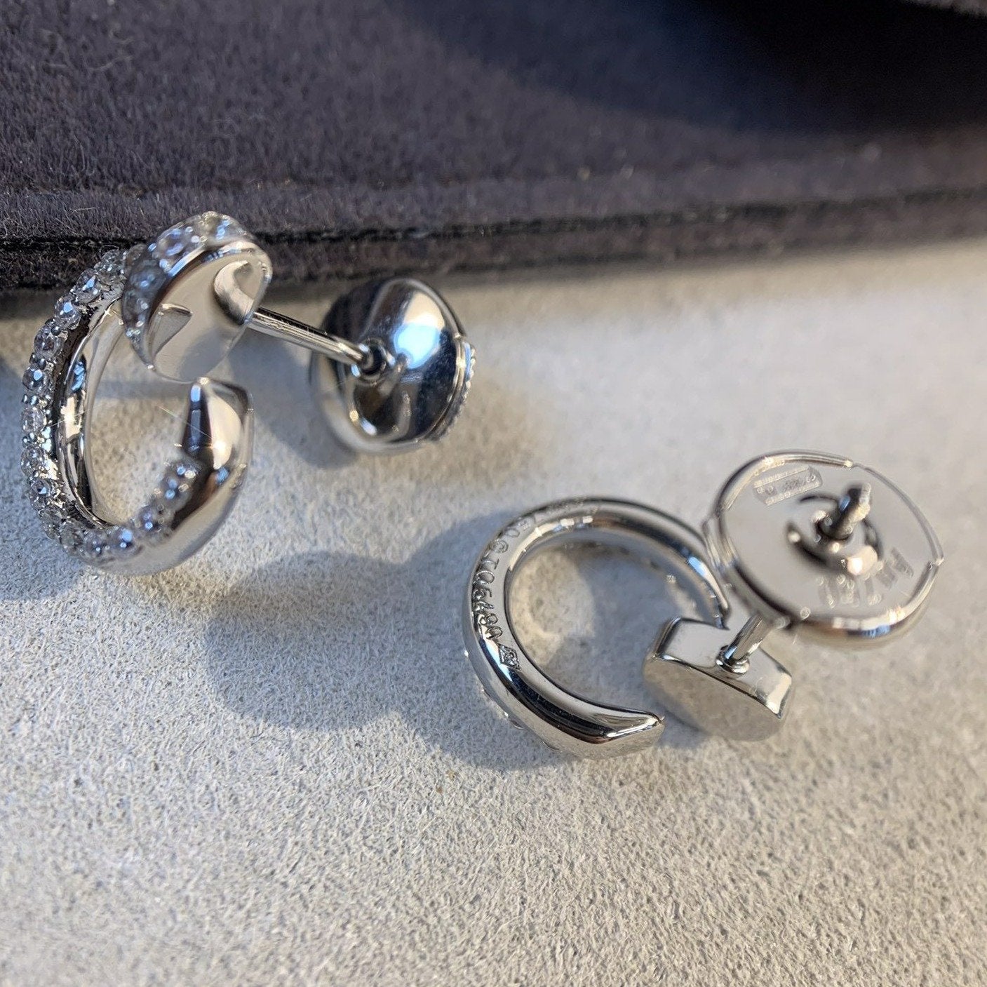Aura JUSTE EARRINGS SILVER DIAMONDS