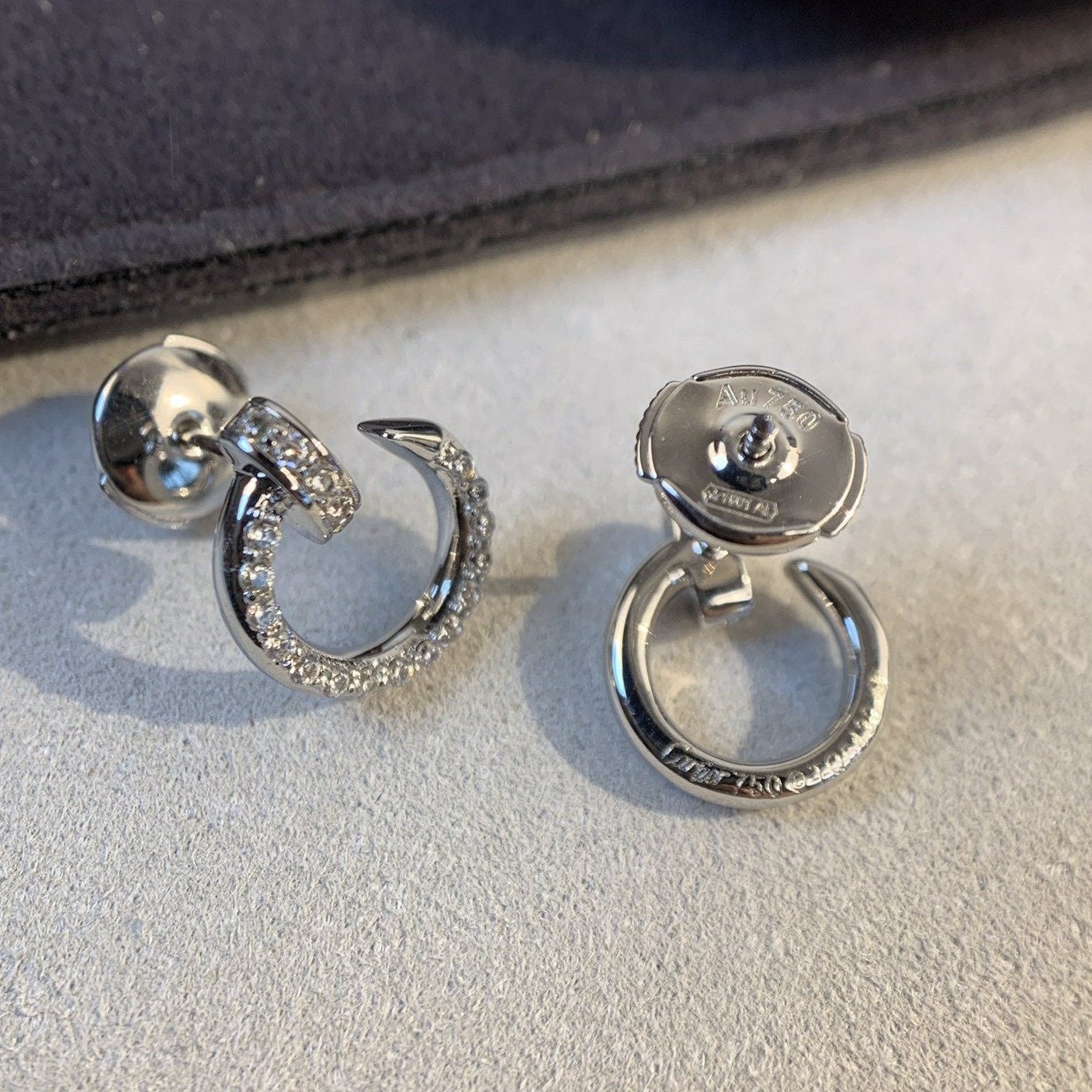 Aura JUSTE EARRINGS SILVER DIAMONDS