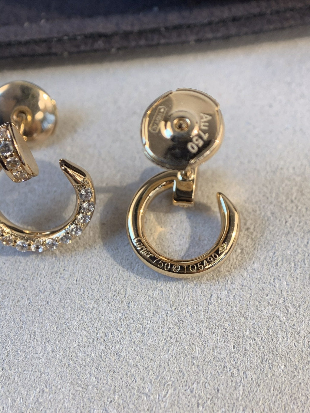 Aura JUSTE EARRINGS GOLD DIAMONDS