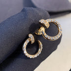 Aura JUSTE EARRINGS GOLD DIAMONDS