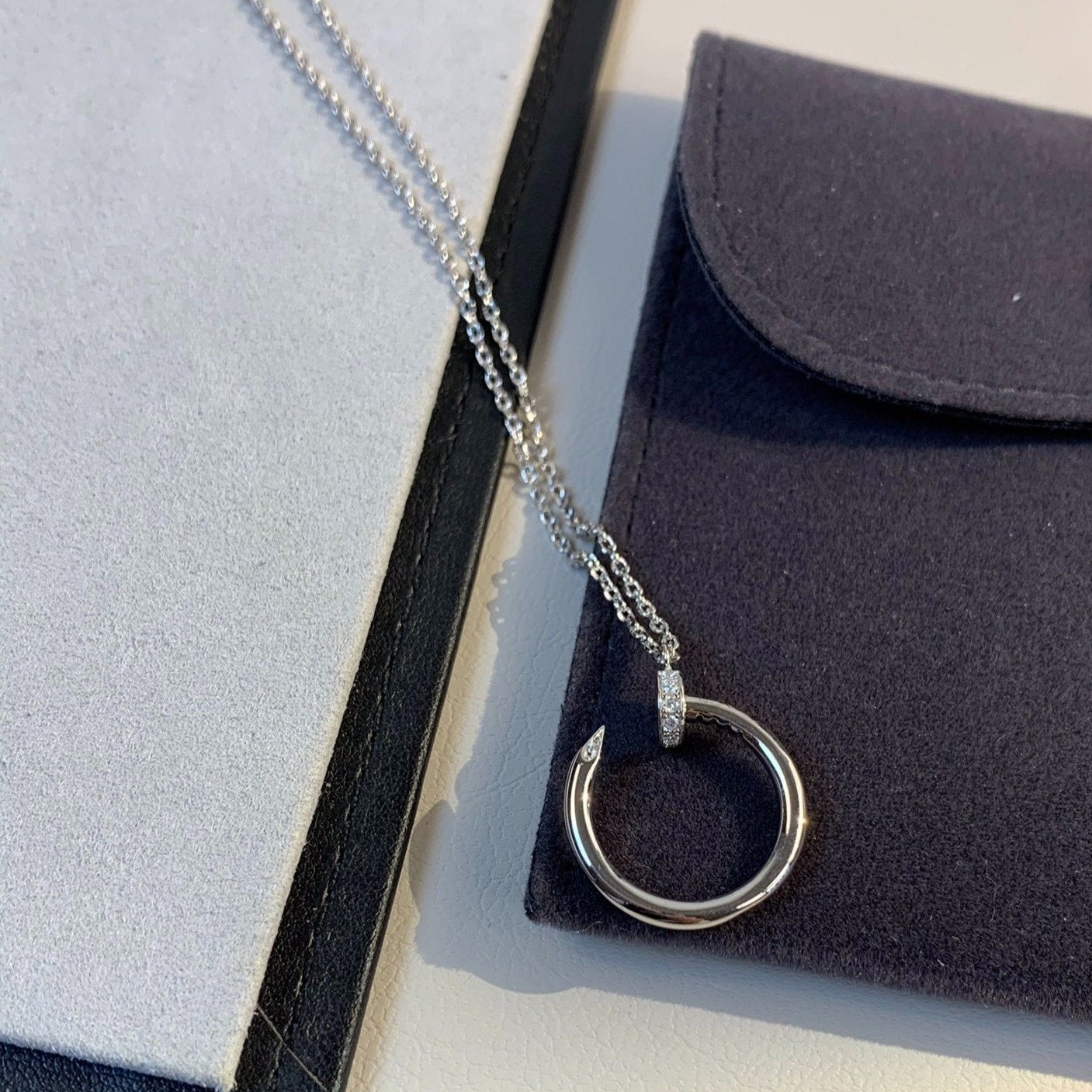 Aura JUSTE NECKLACE SILVER