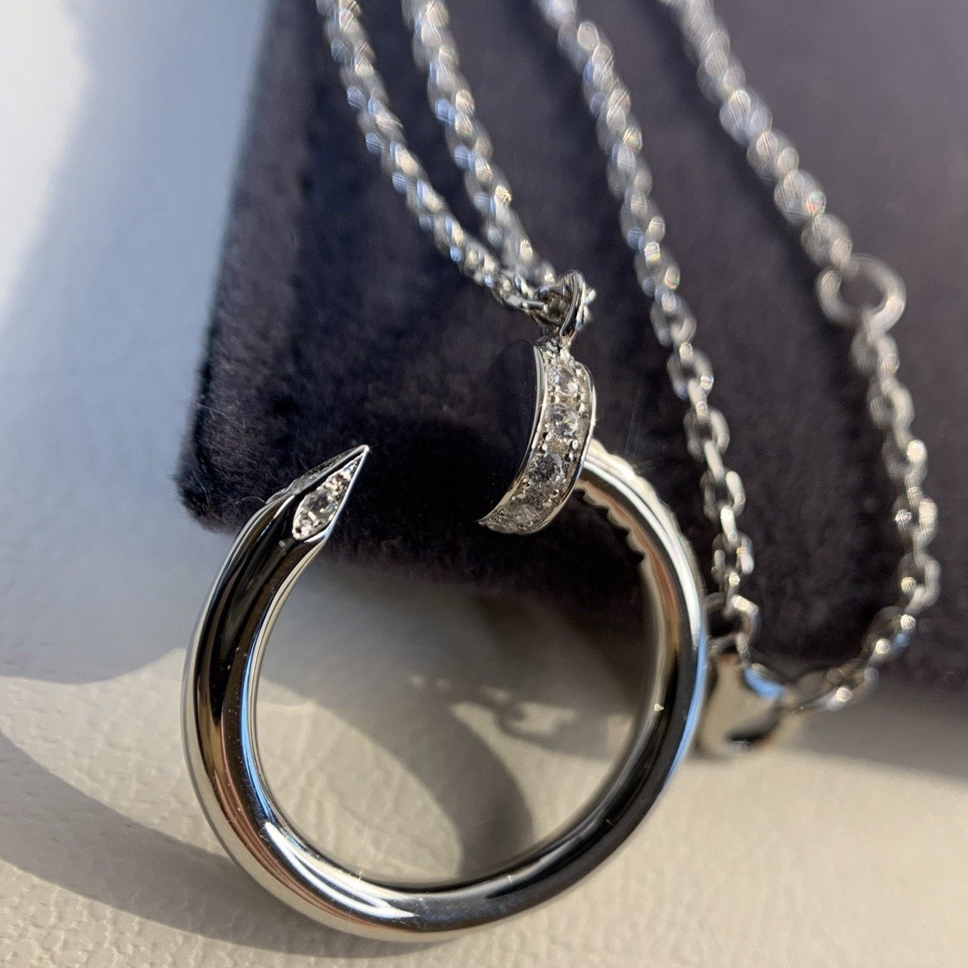 Aura JUSTE NECKLACE SILVER