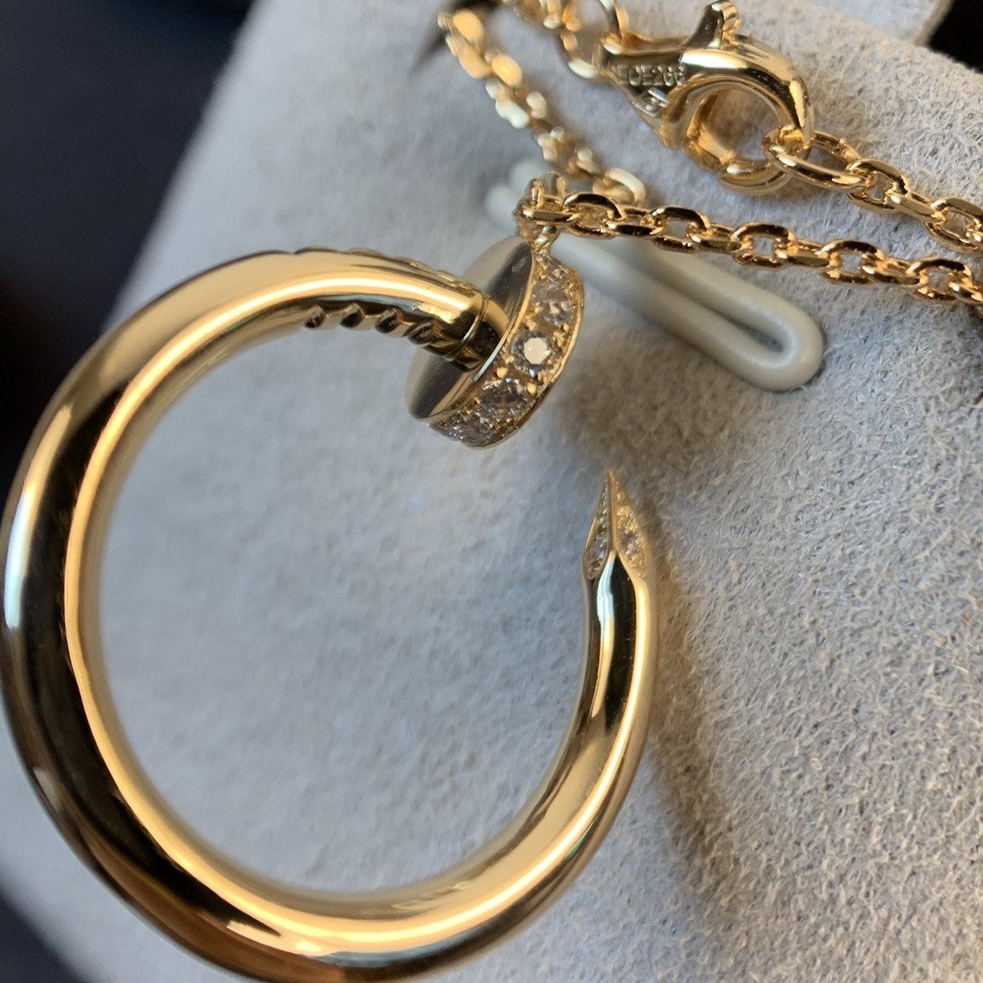 Aura JUSTE NECKLACE PINK GOLD