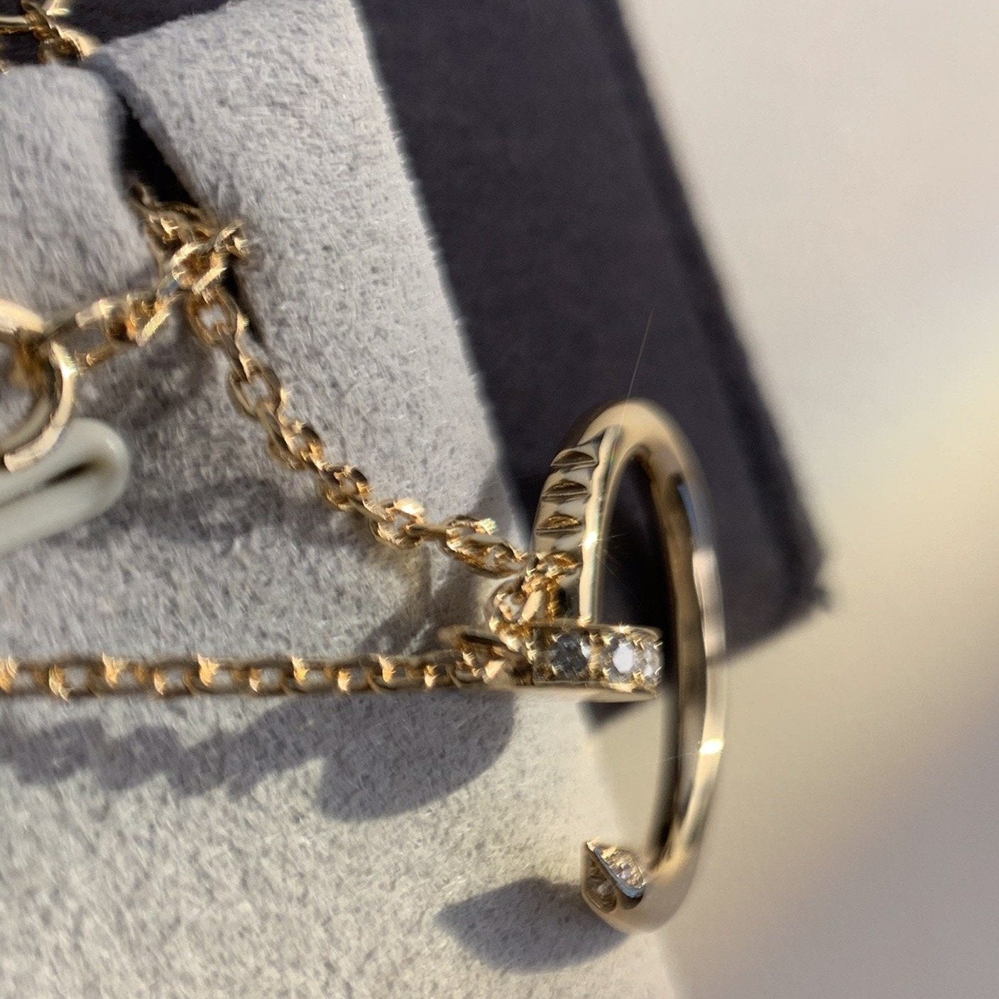Aura JUSTE NECKLACE PINK GOLD